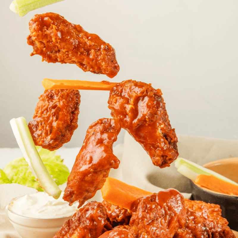 3 Hot Chicken Wings