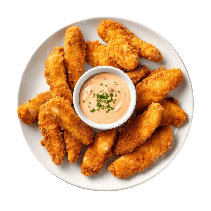 Kids Menu – 3 Fried Chicken Strips Meal