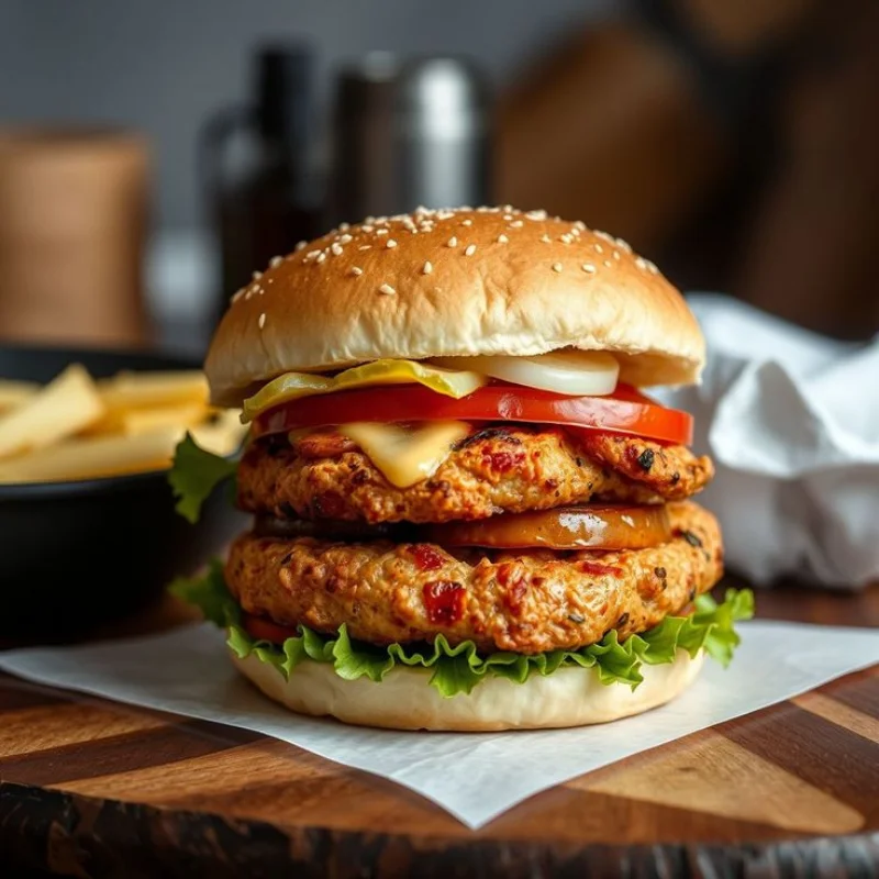 Chicken Tikka Burger
