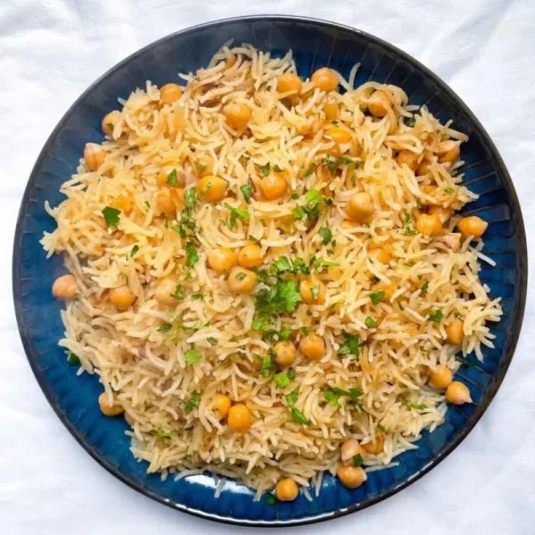 Chana Rice with 3 Chilli Bites